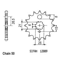 Přední řetězové kolečko Kawasaki